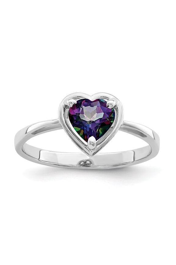 14K White Gold Ring Band 2 mm Gemstone Mounting