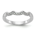 thumbnail image 1 of 14K White Gold Ring Band Diamond, Lab Grown Round Diamond SI1 SI2, G H I, Wedding, 1 of 1