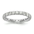 thumbnail image 1 of 14K White Gold Ring Band Diamond Lab Grown Round SI1 SI2, G H I, Eternity, 1 of 1