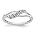 thumbnail image 1 of 14K White Gold Ring Band Diamond Round Fashion, Size 7, 1 of 3