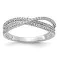 thumbnail image 1 of 14K White Gold Ring Band Diamond Round, Size 5, 1 of 2