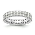 thumbnail image 1 of 14K White Gold Ring Band Eternity Diamond, Lab Grown Round, 1 of 6