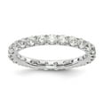 thumbnail image 1 of 14K White Gold Ring Band Eternity Diamond, Lab Grown Round, 1 of 3