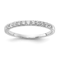 thumbnail image 1 of 14K White Gold Ring Band Lab Grown Diamond SI1 SI2, G H I, 1 3ct Wedding , Size 5, 1 of 1