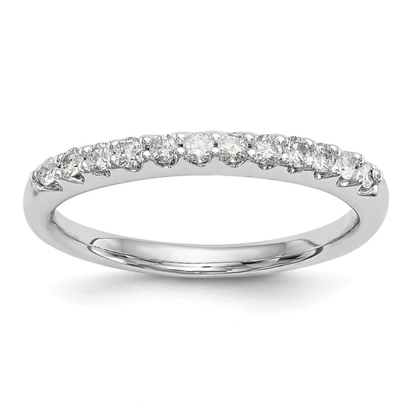 14K White Gold Ring Band Lab Grown Diamond SI1 SI2, G H I, Wedding
