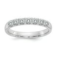 thumbnail image 1 of 14K White Gold Ring Band Moissanite Round 1 2ct. 7 Stone , Size 8, 1 of 2