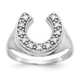 thumbnail image 1 of 14K White Gold Ring Band Themed Men's Diamond Round, Size 5, 1 of 5