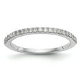 thumbnail image 1 of 14K White Gold Ring Band Wedding Diamond, Lab Grown Round, Size 6, 1 of 7