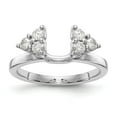 thumbnail image 1 of 14K White Gold Ring Band Wedding Diamond, Lab Grown Round, Size 7, 1 of 7