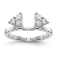 thumbnail image 1 of 14K White Gold Ring Band Wedding Diamond, Lab Grown Round, Size 9, 1 of 7