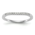 thumbnail image 1 of 14K White Gold Ring Band Wedding Diamond, Lab Grown Round, Size 9, 1 of 8
