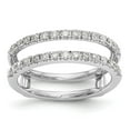 thumbnail image 1 of 14K White Gold Ring Band Wedding Diamond, Lab Grown Round, Size 9, 1 of 7