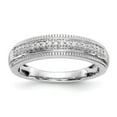 thumbnail image 1 of 14K White Gold Ring Band Wedding Diamond Round Complete Trio Men's , Size 6, 1 of 7