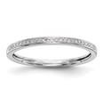thumbnail image 1 of 14K White Gold Ring Band Wedding Diamond Round Set of 2 , Size 7, 1 of 7