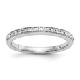 thumbnail image 1 of 14K White Gold Ring Band Wedding Diamond Round Set of 2, 1 of 7