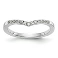 thumbnail image 1 of 14K White Gold Ring Band Wedding Diamond Round , Size 5, 1 of 7