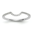 thumbnail image 1 of 14K White Gold Ring Band Wedding Diamond Round , Size 6, 1 of 7