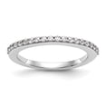 thumbnail image 1 of 14K White Gold Ring Band Wedding Diamond Round , Size 6, 1 of 7