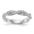 thumbnail image 1 of 14K White Gold Ring Band Wedding Diamond Round , Size 6, 1 of 7