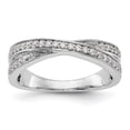 thumbnail image 1 of 14K White Gold Ring Band Wedding Diamond Round , Size 6, 1 of 7
