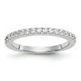 thumbnail image 1 of 14K White Gold Ring Band Wedding Diamond Round , Size 8, 1 of 7