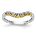 thumbnail image 1 of 14K White Gold Ring Band Wedding Diamond Round Yellow &, 1 of 7