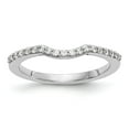 thumbnail image 1 of 14K White Gold Ring Band Wedding Diamond Round, 1 of 7