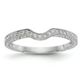 thumbnail image 1 of 14K White Gold Ring Band Wedding Diamond Round, 1 of 7
