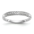 thumbnail image 1 of 14K White Gold Ring Band Wedding Diamond Round, 1 of 7
