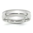 thumbnail image 1 of 14K White Gold Ring Band Wedding Milgrain Comfort Half Round, 1 of 2