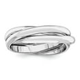 thumbnail image 1 of 14K White Gold Ring Band Wedding Polished Rolling, 1 of 3