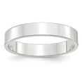 thumbnail image 1 of 14K White Gold Ring Band Wedding Standard Flat 4mm LTW Size 8, 1 of 3