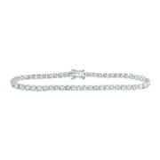 14K White Gold Round Diamond Fashion Nicoles Dream Collection Bracelet - 6 CTTW