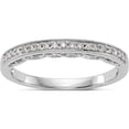thumbnail image 1 of 14K White Gold Round Diamond Wedding Band (Size 7) Made In India rm2213b-011-waa, 1 of 5