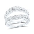 thumbnail image 1 of 14K White Gold Round Diamond Wrap Guard Enhancer Ring - 2 CTTW, 1 of 1