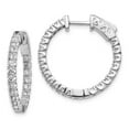 thumbnail image 1 of 14K White Gold Round Hoop with Safety Clasp Earrings Mounting, 1 of 1