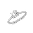 thumbnail image 1 of 14K White Gold Round Lab Grown Diamond Cathedral Solitaire Engagement Ring - 2 Carat (Ring Size: 8), 1 of 5