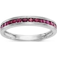 thumbnail image 1 of 14K White Gold Ruby Complete Channel Bandsize 7 - Jbsp, 1 of 5