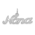 thumbnail image 1 of 14K White Gold Satin NANA Charm, 1 of 1