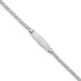 thumbnail image 1 of 14K White Gold Semi-SolSoft Diamond Shape ID Anchor Link Soft Diamond Shape ID Brac, 1 of 6