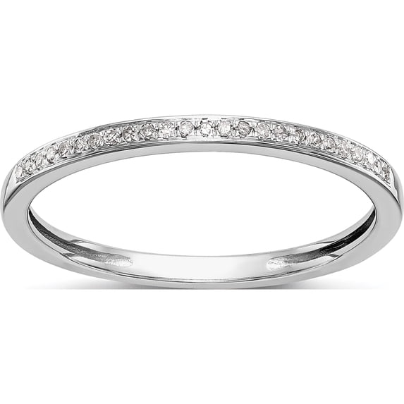14K White Gold Set Of 2 Diamond Wedding Band (Size 7) Made In India rm2389b-014-waa
