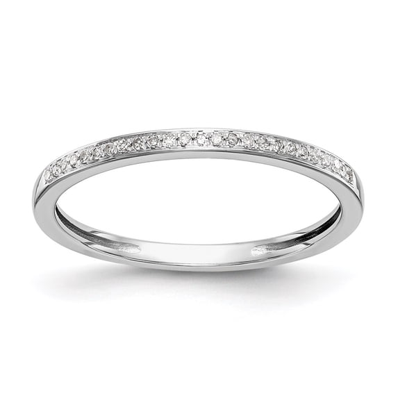 14K White Gold Sets Wedding Diamond Ring Band, Size 7