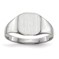 thumbnail image 1 of 14K White Gold Signet Ring Size 6, 1 of 6