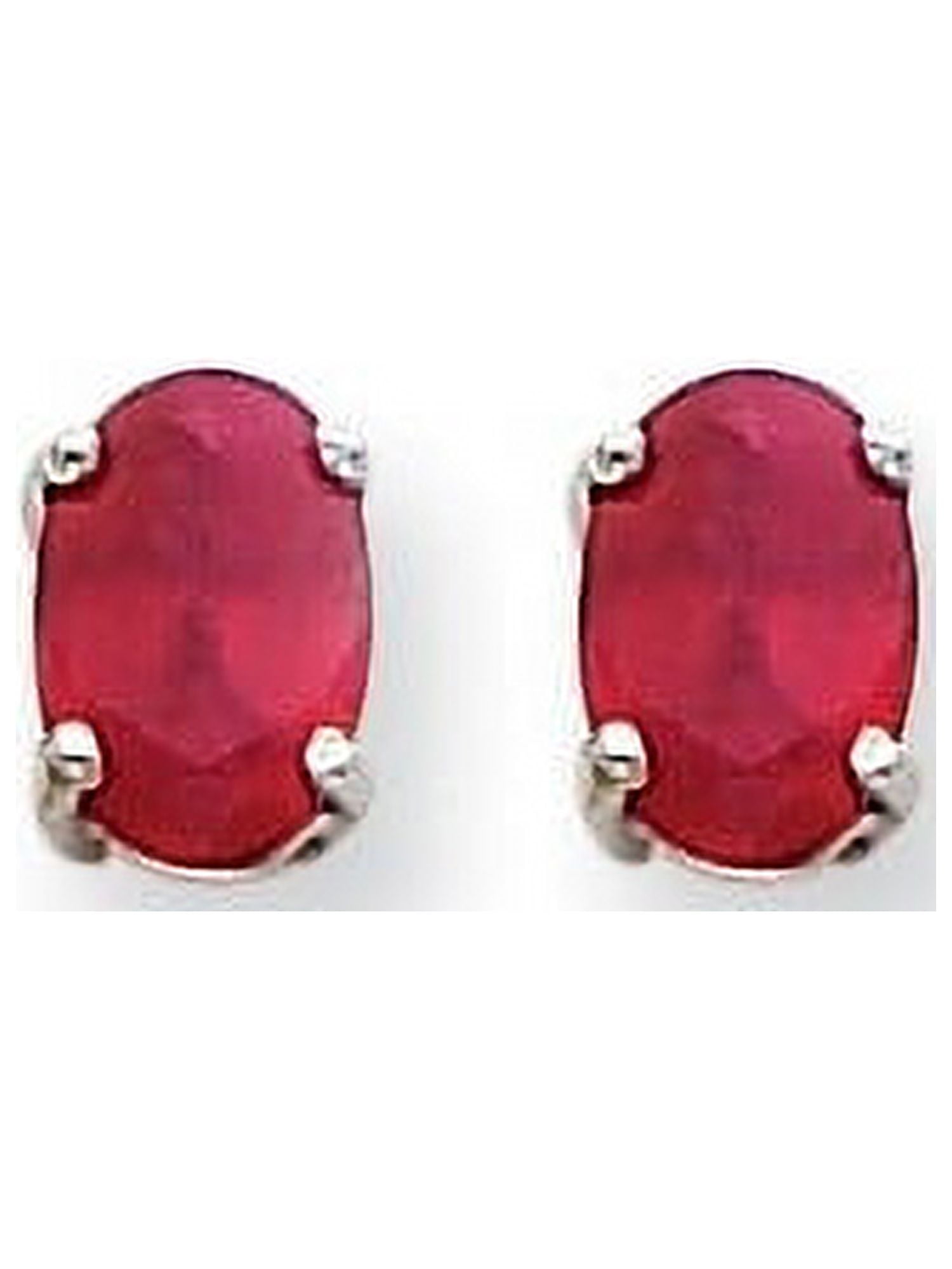 Simulated on sale ruby earrings