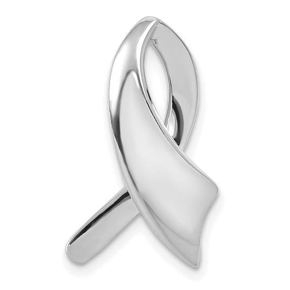 14K White Gold Slide Pendant