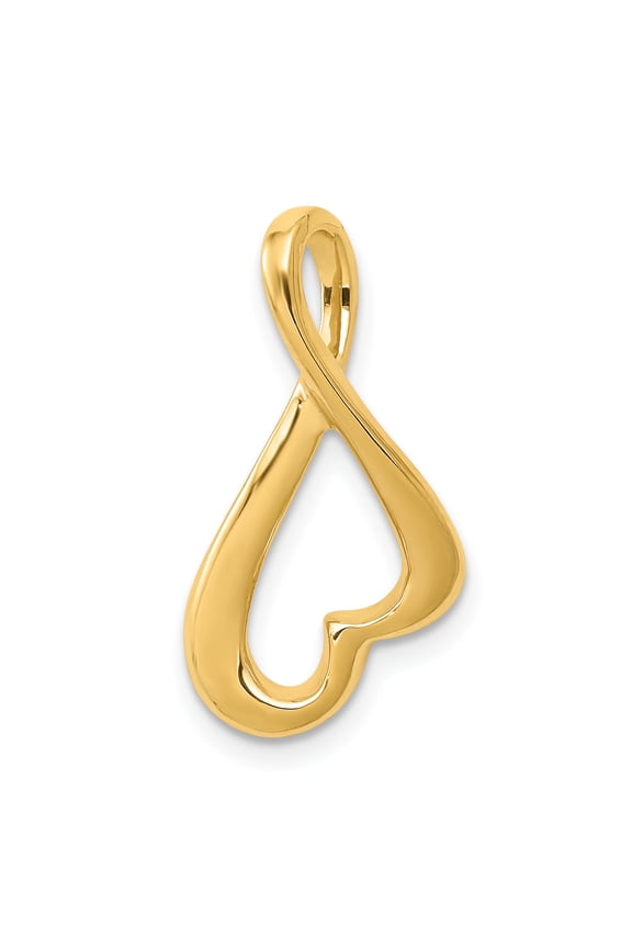 14K White Gold Slide Pendants & Charm