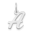 thumbnail image 1 of 14K White Gold Small Script Initial Letter A Charm, 1 of 4