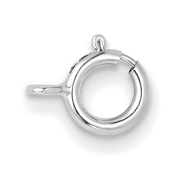 14K White Gold Spring Ring Clasp