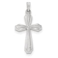 thumbnail image 1 of 14K White Gold Textured and Polished Passion Cross Pendant, 1 of 1