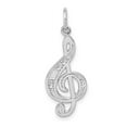 thumbnail image 1 of 14K White Gold Treble Clef Charm, 1 of 1